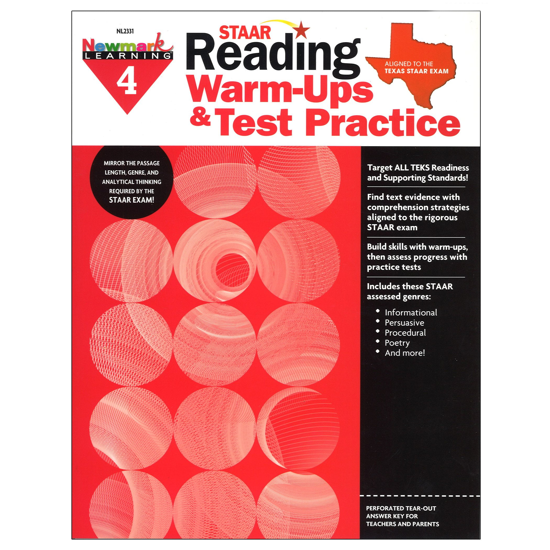 Newmark Learning Staar Reading Warm Ups And Test Practice Grade 4