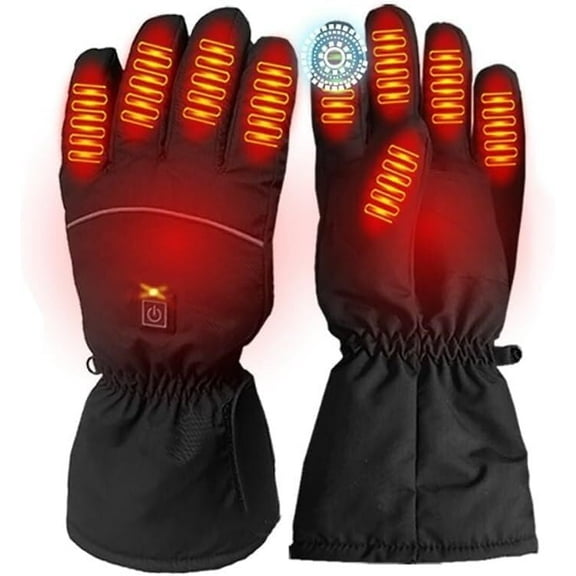 Rechargeable Heated Gloves for Men & Women, Battery Powered Electric Hand Warmers with 3 Heat Settings for Skiing, Motorcycling & Winter Sports