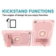 thumbnail image 5 of iPad 9.7 2018 / 2017 Case with Screen Protector Film, Allytech Heavy Duty Shockproof Kickstand Anti-scratch Full Protection Back Cover Case for Apple iPad 6th 5th Generation, Rosegold, 5 of 8