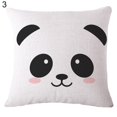 thumbnail image 2 of CNKOO Cartoon Panda Print Linen Square Pillow Case Cushion Throw Cover Home Sofa Decor, 2 of 7