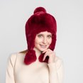 thumbnail image 3 of Dyfzdhu Women Winter Plush Fake Thick Hat Ear Protectors Warm Red, 3 of 7
