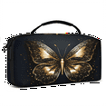 thumbnail image 2 of Herdesigns Gold Butterfly Carrying Case for Nintendo Switch 2 with 20 Game Card Slots, Portable Travel Carry Case for Accessories and Console, 2 of 8