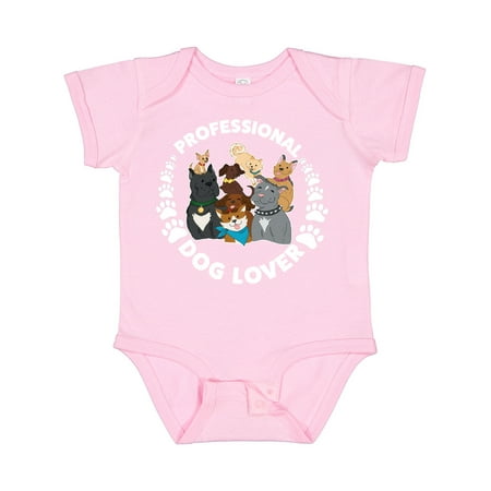 

Inktastic Professional Dog Lover with Cute Dog Family Gift Baby Boy or Baby Girl Bodysuit