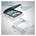 thumbnail image 3 of RV Roof Vent Fan With Led 12V Motorhome Fan Intake &amp; RV Roof Exhaust Fan Recreational Vehicle ,Powerful and Efficient, 3 of 6