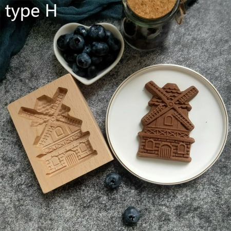 

Embossing Baking Tool Christmas DIY Santa Claus Decoration Biscuit Mould Cutter Cookie Mold Pastry Mould TYPE H