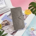 thumbnail image 6 of Dteck For Apple iPhone 12 Mini 5.4" [Flower Embossed] PU Leather Wallet Flip Folio Protective Case Cover with Card Holder and Stand, Gray, 6 of 6