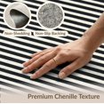 thumbnail image 6 of ODIKA Zebra Print Striped Motif Bordered Bold Inspired Centered Diagonal Non-Slip Low Profile for Guest Room, Lounge, Apartment, 6 of 7