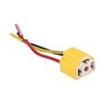 thumbnail image 2 of 4 Pcs H4 9003 HB2 Female Ceramic Wire Harness Headlight Sockets Plug, 2 of 8