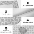 thumbnail image 6 of Grey Morocco Outdoor Rug for Patio/Deck/Porch, Non-Slip Large Area Rug 6 x 9 Ft, Modern Abstract Classic Geometric Textured Indoor Outdoor Rugs Washable Area Rugs, Camping Rug Carpet Runner, 6 of 8