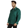 thumbnail image 4 of Bestman Solid Formal Shirt For Mens Button Down Shirt Front Patch Pocket Office Wear, 4 of 7