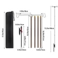 thumbnail image 2 of Soporte De Linterna Para Acampar, Poste De Lámpara Plegable, Postes Colgantes De Luz Para Acampar, Poste De Linterna Para Exterior De Aleación De Aluminio Para Picnic, Senderismo, Pesca Yuarrent HA038826-00, 2 of 6