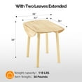thumbnail image 6 of Ktaxon Wood Dining Kitchen Dininer Table 36" Round Drop Leaf Desk for  Home, Apartment,Office Wood Color, 6 of 6
