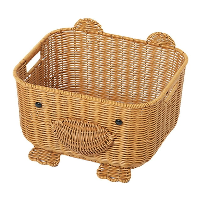 GROWTH TANK Bear Storage Basket Biscuit Cookies Pastry Display Basket for Picnic Desktop S
