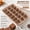 Apricot, variant on Brownie Pan with Dividers - 12.4" x 8" Non-Stick Carbon Steel Baking Pan with Built-in Slicer, Makes 18 Crispy Edge Brownies, Durable Champagne Gold Bakeware for Brownies, Cakes & Pizza