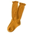 thumbnail image 2 of Lian LifeStyle Women's 6 Pairs Cotton Blend High Crew Socks Solid HR1791-04 Casual Size 6-9 w/o Yellow, 2 of 4