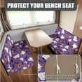thumbnail image 4 of FOR U DESIGNS Ghost Bat Pumpkin Lantern Pattern 3 Pcs RV Dinette Cushion Covers Washable Camper Cushion Slipcover Stretch RV Seat Covers Pillow Case Halloween Decor for Travel Trailer Couch, 4 of 8