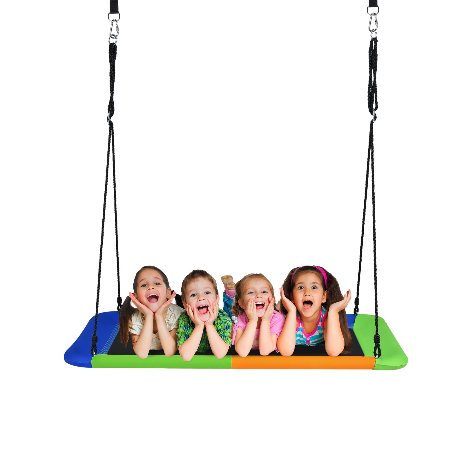 60-Inch Platform Swing Set - 720lb Capacity Waterproof Flying Swing With Adjustable Straps