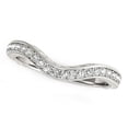 thumbnail image 1 of 14k White Gold Milgrained Baroque Diamond Wedding Ring 1/6 cttw SZ 6, 1 of 2
