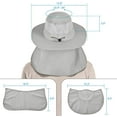 thumbnail image 6 of Yirtree Fishing Hat for Men & Women, Outdoor UV Sun Protection Wide Brim Hat with Face Cover & Neck Flap, 6 of 7