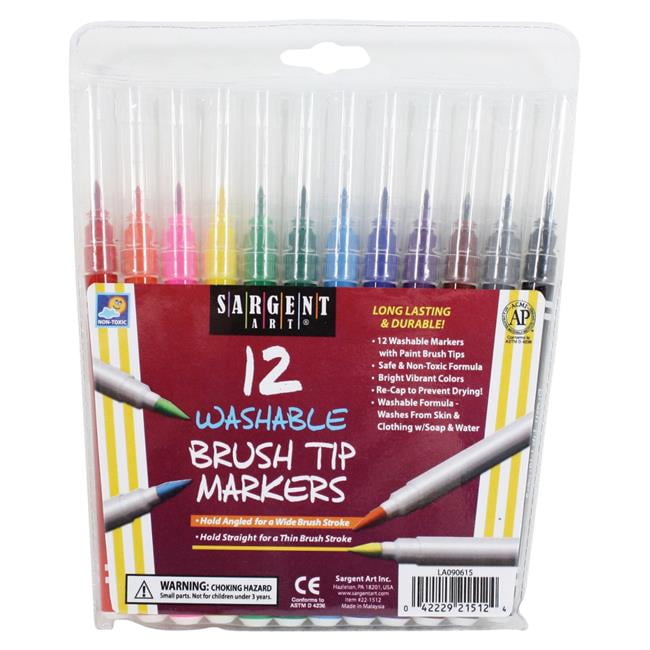 Sargent Art 1510041 Sargent Art Marker Set Brush Tip, Assorted Colors
