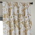 thumbnail image 5 of Edina Washed Mustard Printed Cotton Curtain (1 Panel), Edina Washed Mustard, 50W X 108L, 5 of 11