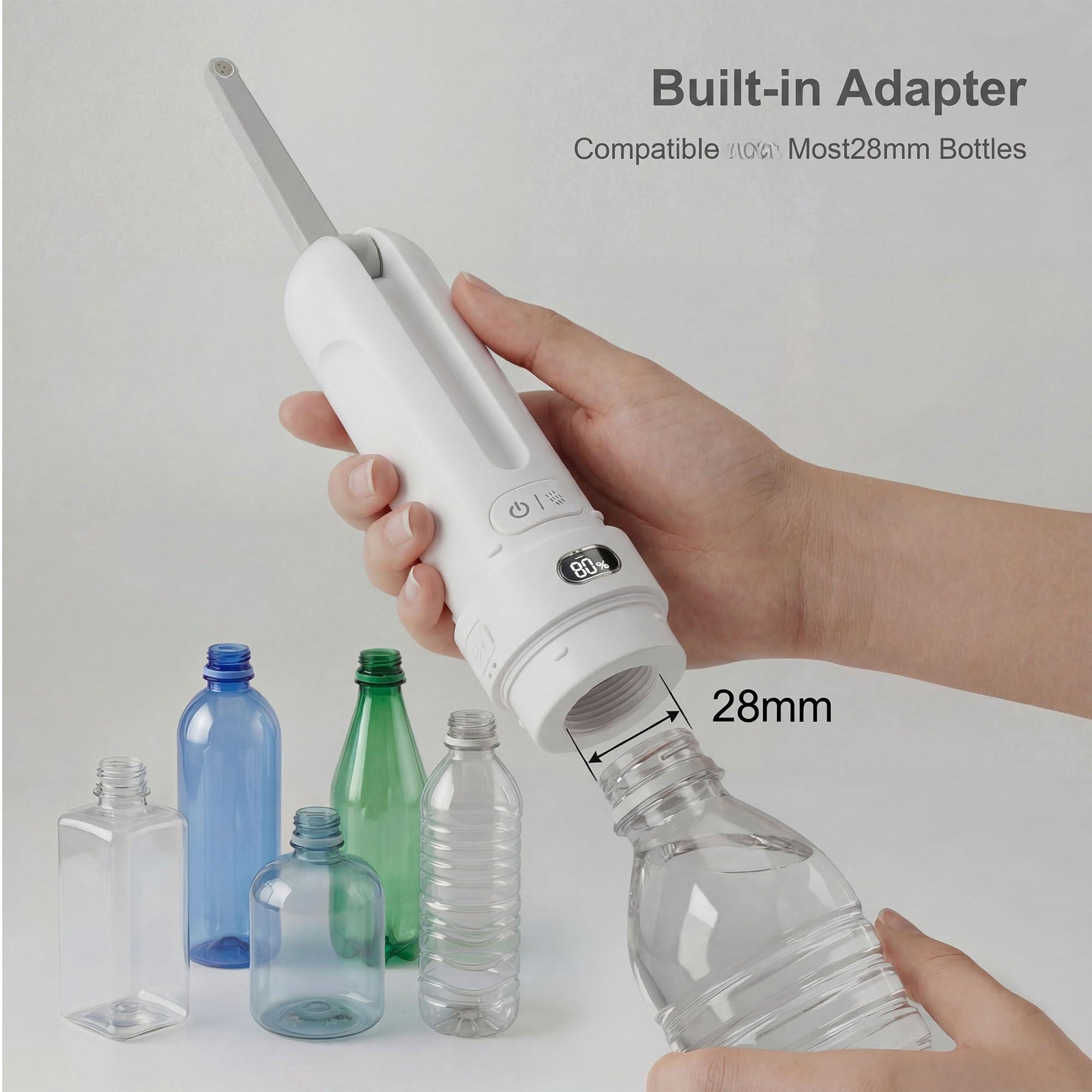 Electric Portable Bidet - Rechargeable Travel For Women Care & Personal Hygiene | With 3 Modes Home Camping (white)
