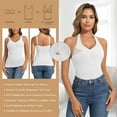 thumbnail image 5 of ANYFIT WEAR Shapewear Camisole with Built in Bra Compression Halter Tops for Women Tummy Control Body Shaper Tank Top, 5 of 8