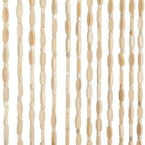 ANMINY Wooden Bead Door Curtain String Door Curtain 35''x75'' Boho Room Divider Home Decor For Doorway Porch Bedroom Living Room Bathroom Kitchen, Wood, 52 strands
