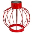 thumbnail image 4 of Northlight 6.5" Red Outdoor Hanging LED Solar Lantern with Handle, 4 of 5