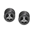 thumbnail image 4 of pendientes,pendientes góticos para hombres y mujeres,joyería piercing de moda declaración elegante,pendientes geométricos de moda con parte trasera plana,Pendientes pequeños redondos, 4 of 8