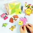 thumbnail image 2 of Kit de origami de 108 hojas para niños, 54 patrones de origami de dibujos animados 3D con libro instructivo de origami, papel de origami para proyectos de arte y manualidades/juguetes, principiantes, 2 of 5