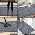 thumbnail image 7 of A1HC Indoor Outdoor Mat, Front and Back Entrance Welcome Mats, Large Front Door Patio Mats 24x36 Inches, Non-Slip Easy Clean Entrance Washable Large Size Doormats, Dark Grey, 7 of 7