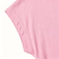thumbnail image 5 of ZHOGXU Kids Girls T Shirts Solid Color Short Sleeve Summer Round Neck Lightweight Comfortable Basic Casual Tee Top For Everyday Wear,Pink,11-12 Years, 5 of 7