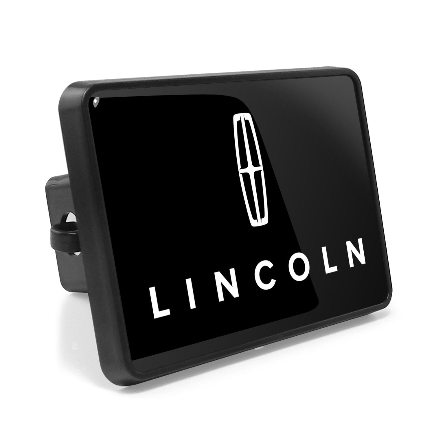 Lincoln Red Logo Chrome Tow Hitch Cover Plug