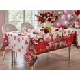 thumbnail image 2 of SASTYBALE Valentines Tablecloth Rectangular, Washable Table Cloth Spillproof Pink Love Hearts Table Cover for Dining Anniversary Wedding Party Valentine's Day Decor, 2 of 7