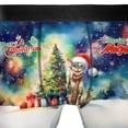 thumbnail image 4 of Merry Christmas and Happy New Year Santa Devon Rex Holiday Xmas Winter 2025 All Over Print Boxer Briefs Underwear for Men Dad Cat Lover Kitten Owner Gifts - 00024, 4 of 6