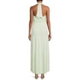thumbnail image 5 of Nine.Eight Women Halter Tie Front High Low Maxi Dress, 5 of 5