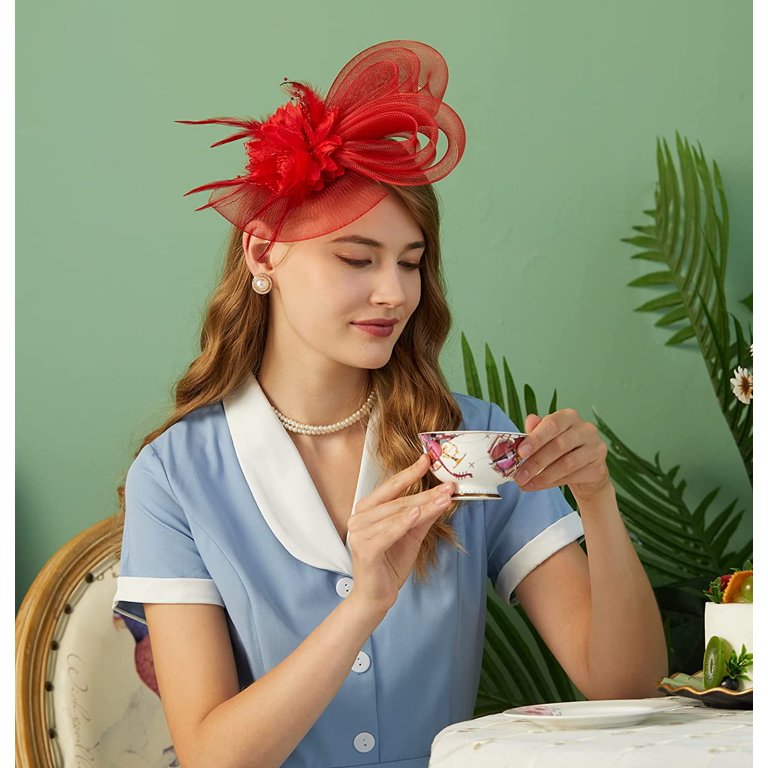 southwit Fascinators Hat for Women Tea Party Headband  display picture 3