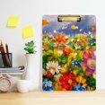 thumbnail image 6 of FMSHPON Monet Colorful Flowers Painting Clipboard Hardboard Wood Nursing Clip Board and Pull for Standard A4 Letter 13x9 inches, 6 of 8