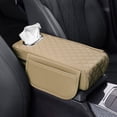 thumbnail image 2 of Universal Car Center Console Armrest Cover Pad with Storage Pocket and Tissue Holder for Vehicles, 2 of 3