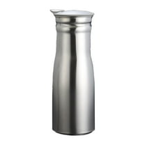 deevoka Stainless Steel Water Pitcher 100ml Cold Beverage Pitcher for Bar Party Home Gray Lid