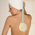 thumbnail image 2 of Unique Bargains 1pc Long Handle Double Sided Bath Brush Back Scrubber Green, 2 of 6