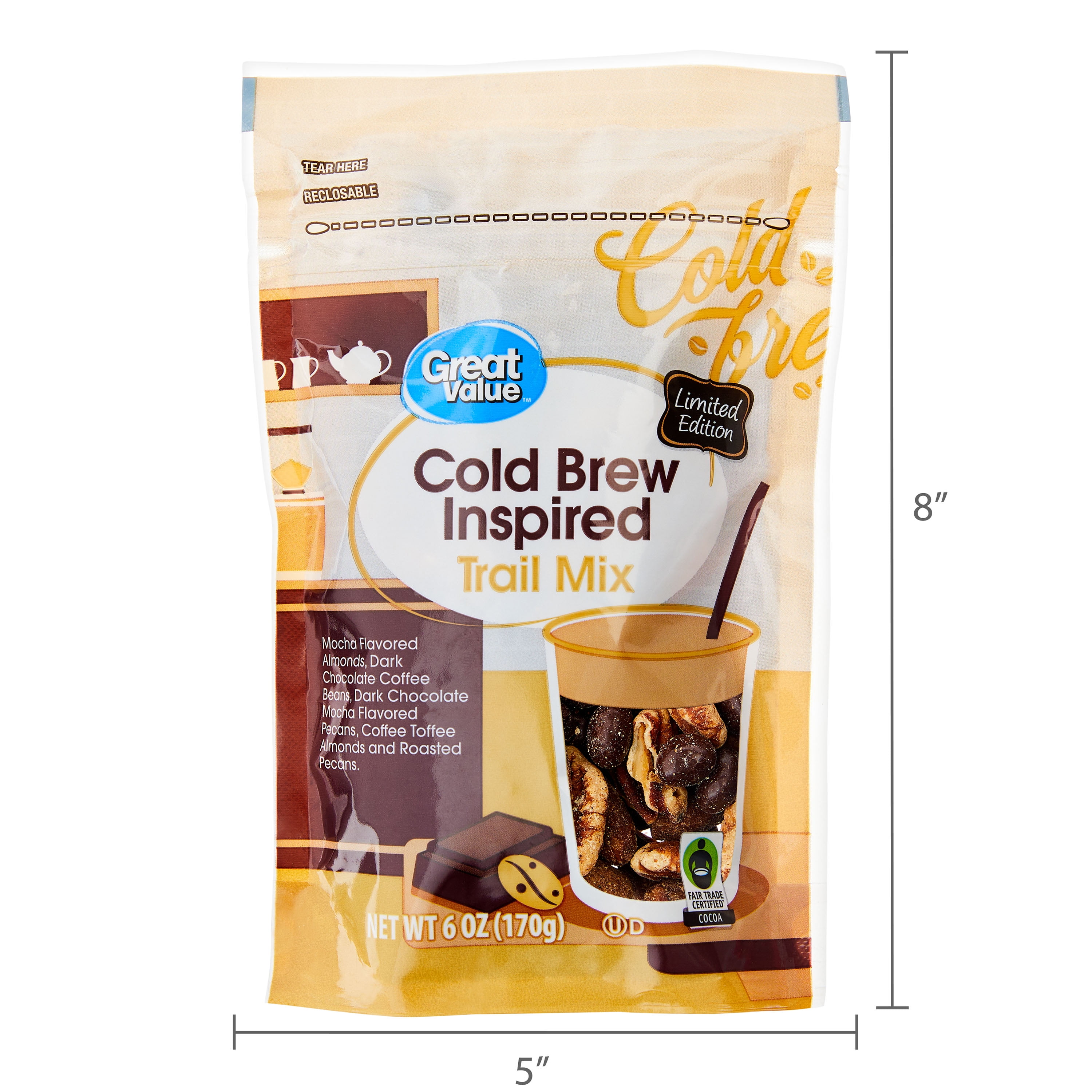 Great Value Cold Brew Inspired Trail Mix, 6 oz