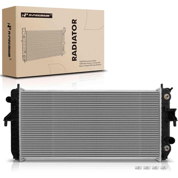 A-Premium Engine Coolant Radiator Assembly with Transmission Oil Cooler Compatible with Buick Lucerne 2006 2007 2008, Automatic Transmission, Replace# 25772258, 8012854