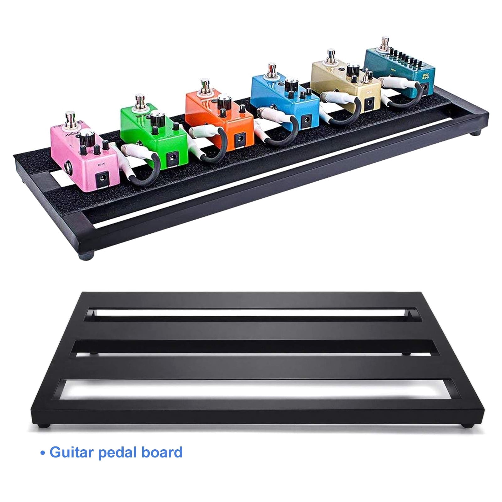Yokua Medium Size Guitar Effects Pedal Board with Carrying Bag and Magic Tape Parts
