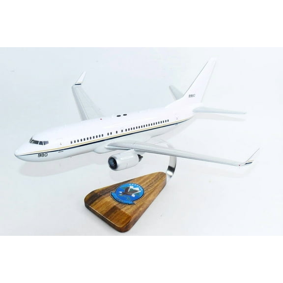 VR-61 Islanders C-40 Clipper Model, 1/74th  (18") Scale, Mahogany, Navy