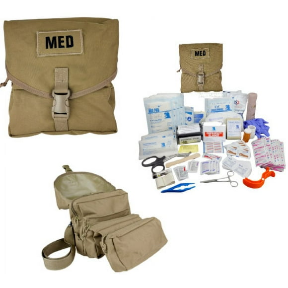 Elite First Aid Legion M3 Medical Bag Inventory Trauma Kit Military Survival TAN