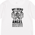 thumbnail image 4 of Inktastic My Hero is Now My Angel Brain Cancer Awareness Boys or Girls Long Sleeve Toddler T-Shirt, 4 of 5