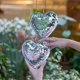 thumbnail image 5 of Bolas de Espejos de Escenario En Forma de Corazón, Decoración Colgante para Fiestas, Bodas, Jardín, Regalos Reflectantes Hechos a Mano de 4 Pulgadas, 5 of 7