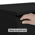 thumbnail image 5 of Hommpa Black Dresser for Bedroom, 3 Drawers dresser for closet, Small Chests of Drawers for Adult, 30" Tall Nightstand Wood Storage Cabinet for Living Room, Hallway, Entryway, 5 of 11
